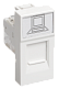 Розетка компьютерная,  RJ-45, 1  модуль,  белая,  скрытая установка, 