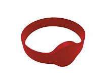 Браслет силиконовый Mifare  13,56 МГц   БЕЗ застёжки (литой)  КРАСНЫЙ