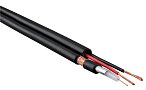 Кабель КВК-2П 2х0,5, Черный УЛИЧНЫЙ  (1бухта/300м) (RG-59U / d-6.0 мм / PVC / CU, d=0.6мм