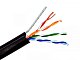 Кабель UTP Cat 5e 4х2х0,5 Cu (Медь), внешний на тросу  (1бухта/305м)